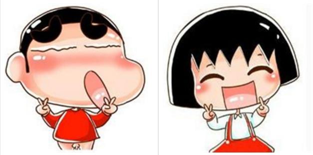 《樱桃小丸子》的情侣头像，你是喜欢花轮、大野还是小新呢?