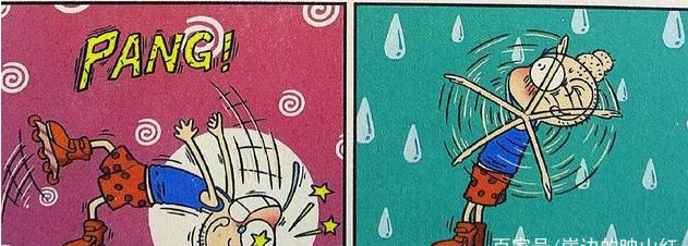 爆笑校园漫画呆头最近迷上了溜冰于是缠着老爸买了一双溜冰鞋