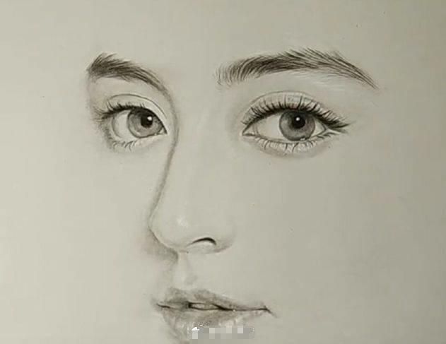 六大女明星的手绘头像,迪丽热巴难找,杨幂最好