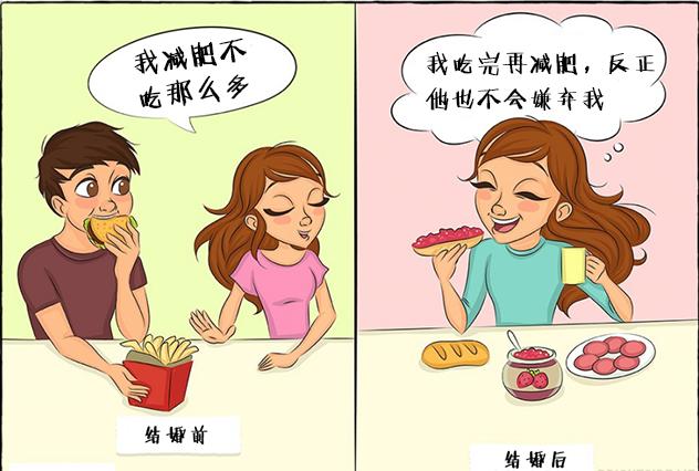 结婚前后翻天覆地的变化,只有婚后夫妻才会懂