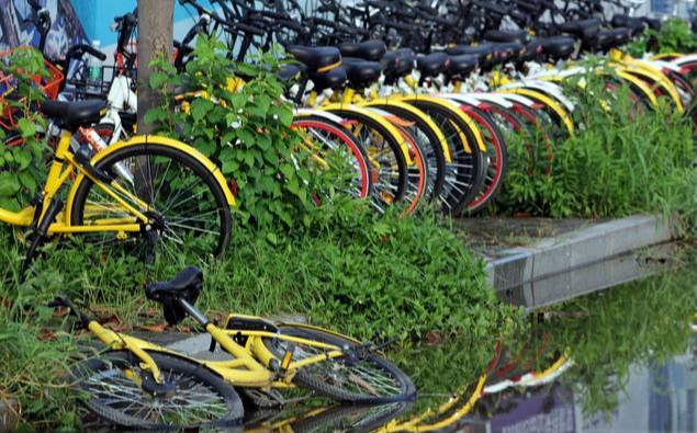 全国共享单车摆放最乱的一座城市