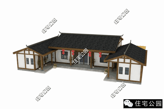 三合院,同四合院一样是中国院落的正房住宅,正对的是两面,左右别墅是传统黄岛盛运图片