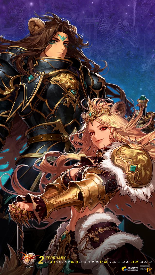 喜迎春节起源版本,送一波春节DNF手机专属壁