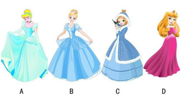 心理测试:选一位最漂亮的公主,测你有微笑型抑