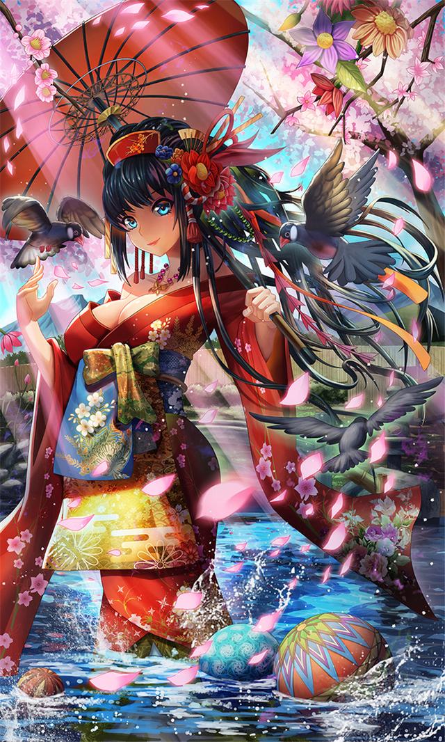 令人惊艳的二次元和风花魁,光鲜亮丽的外表下是苍凉的
