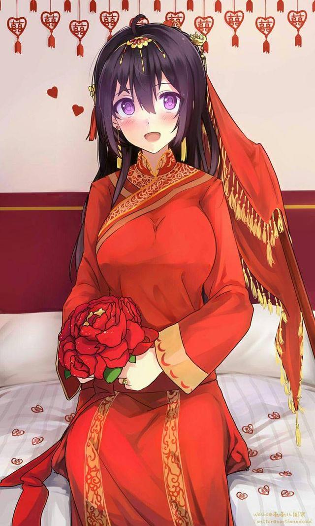 最美不过中国红动漫中那些着一袭红嫁衣的新娘真心美到爆