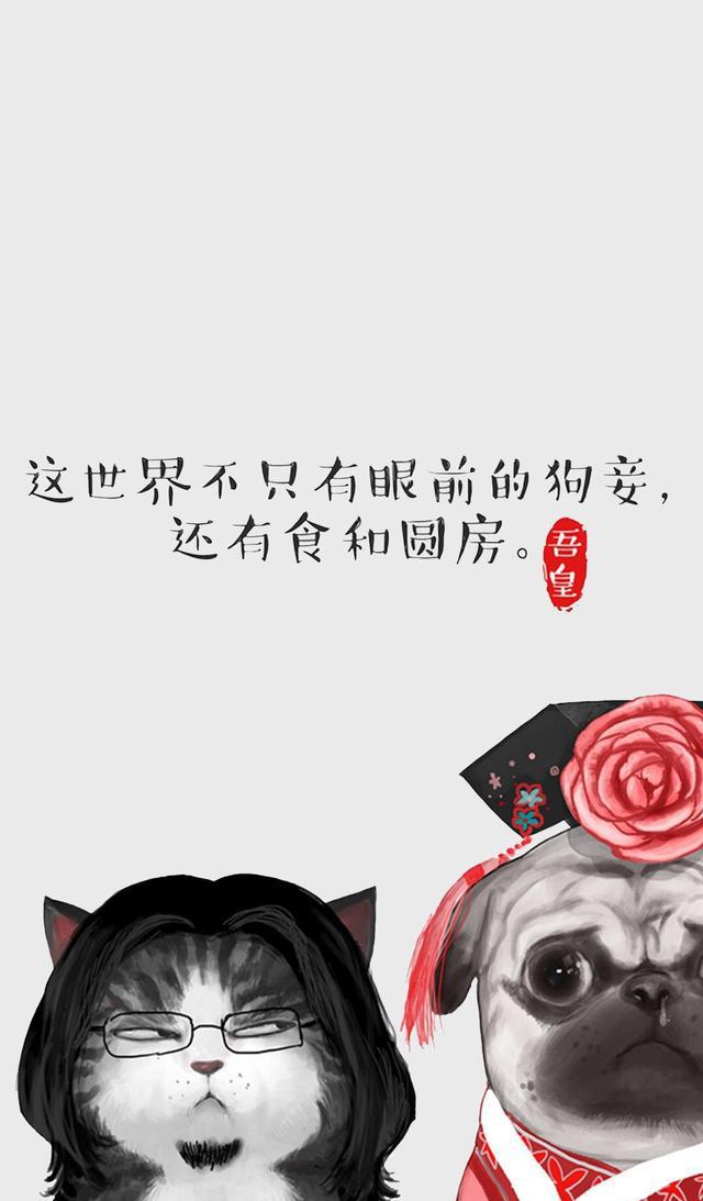 吾皇喵大人系列 个性语录 手机壁纸图片