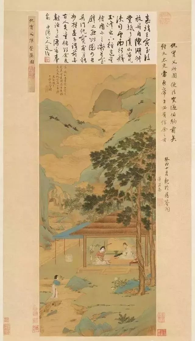仇英 仇英(仇十洲),名英,字实父,仇英署名"实父"的"实"字,真迹者,宝盖