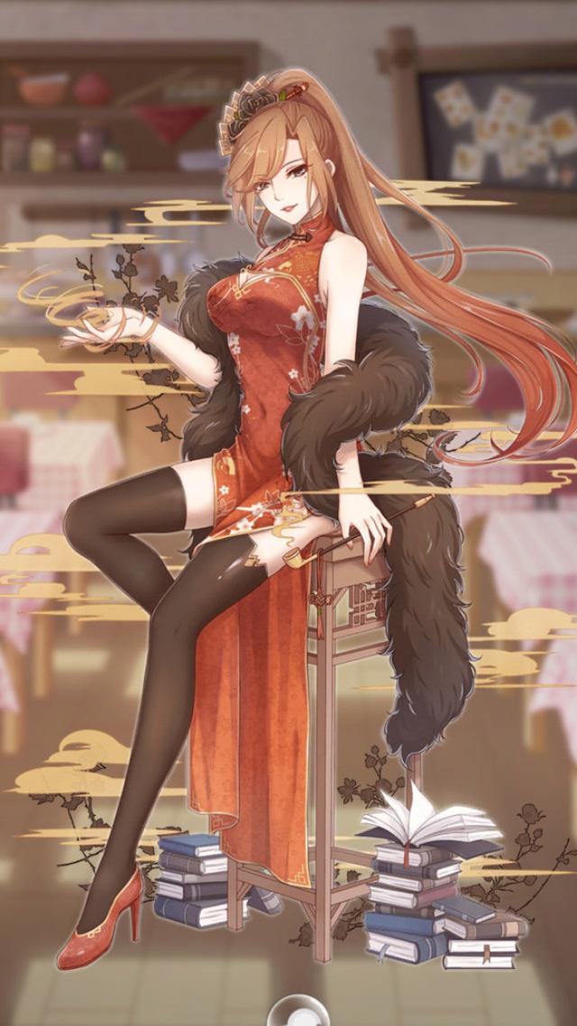 鱼香肉丝二次元拟人化之后成了一个和辣条不相上下的大美人,一袭旗袍