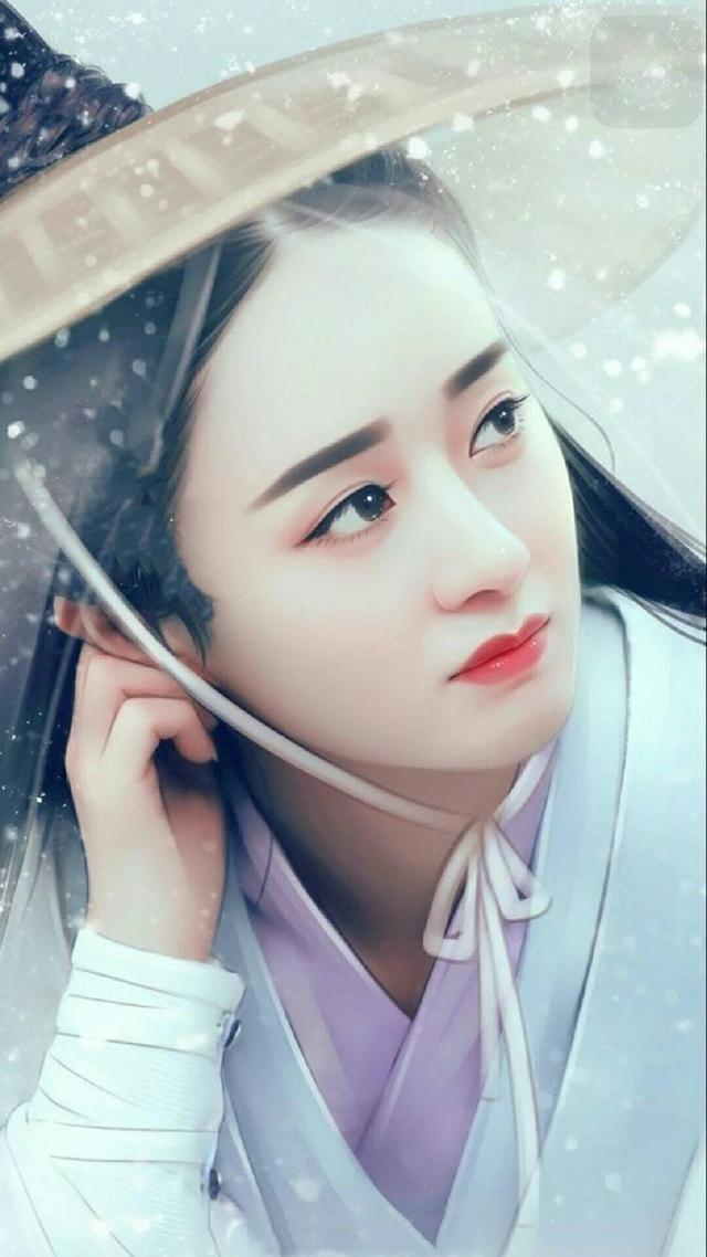 六大女星手绘图,杨颖第五,迪丽热巴第三,唐嫣第