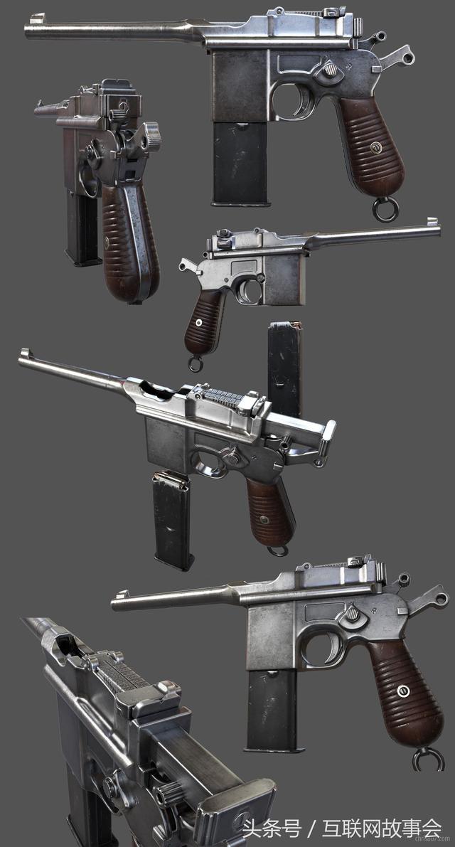 枪火12,盒子炮,驳壳枪,大镜面,快慢机,德国毛瑟军用手枪