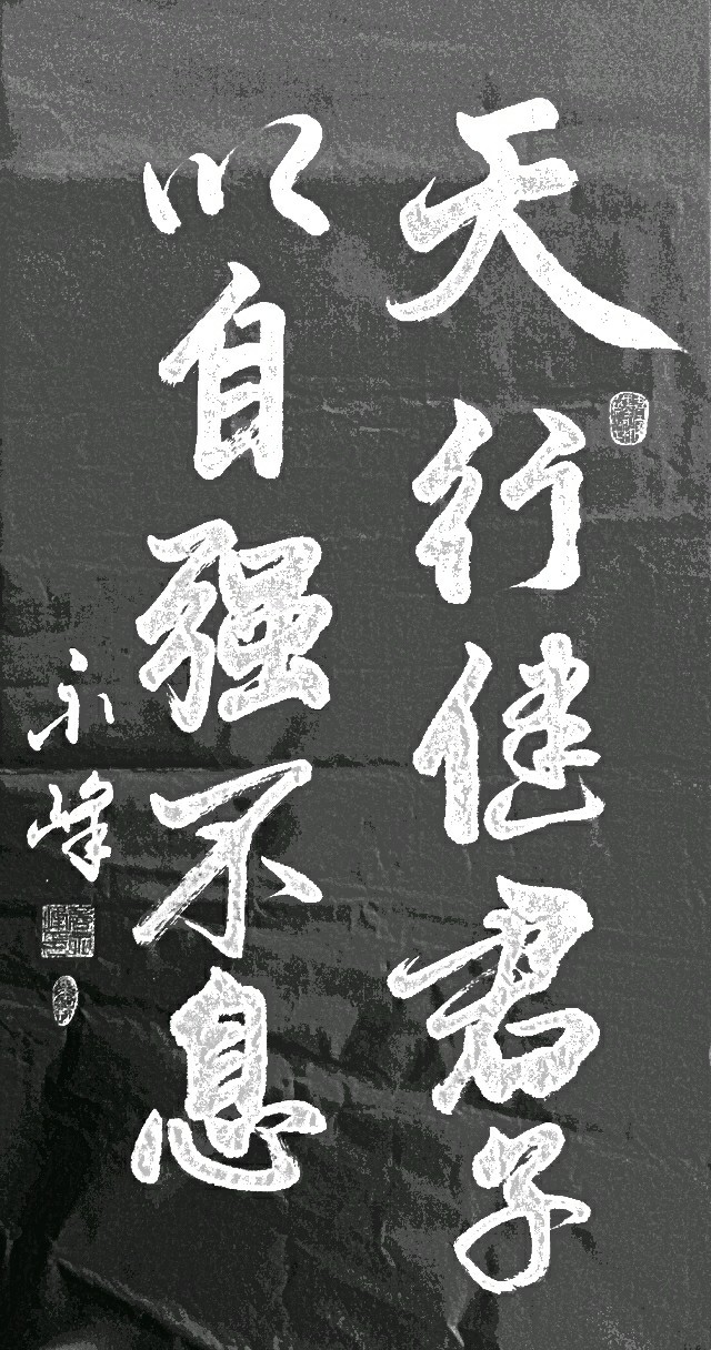 【书法真迹欣赏】天行健,君子以自强不息.