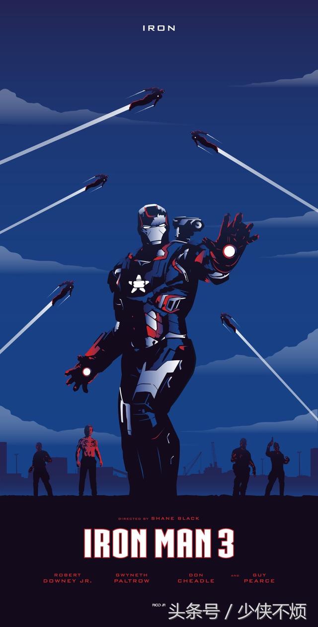 复仇者联盟(33):漫威超级英雄三巨头的另类海报