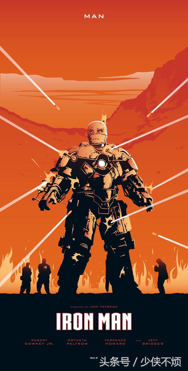 复仇者联盟(33):漫威超级英雄三巨头的另类海报,挺别致啊