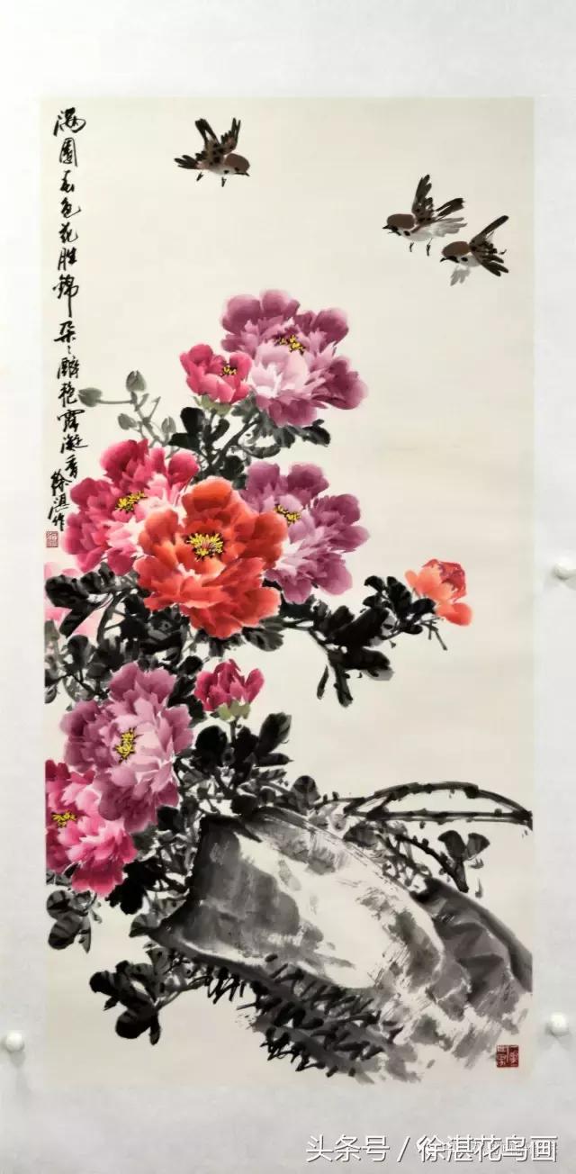 收藏吧!徐湛教授2017最新牡丹作品,你们见过几幅?