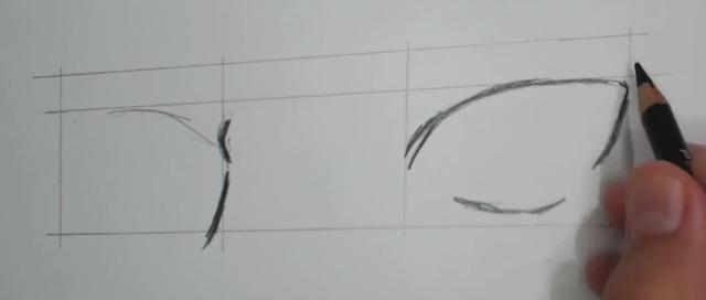 手把手教你绘画动漫人物眼睛(五):脸部略微倾斜