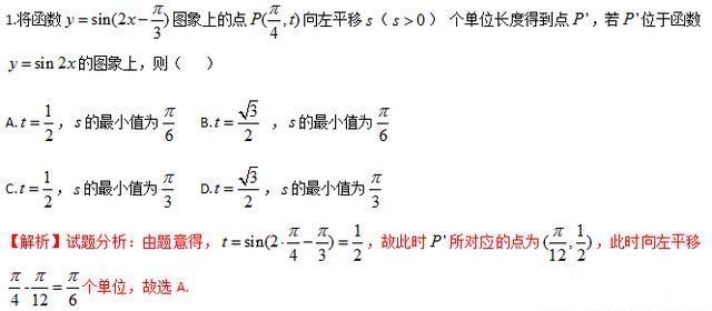 2018年高考数学基础提高攻克三角函数的图像