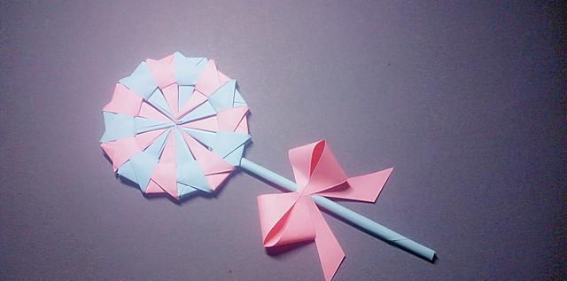颜值很高的棒棒糖折纸大人小孩都喜欢