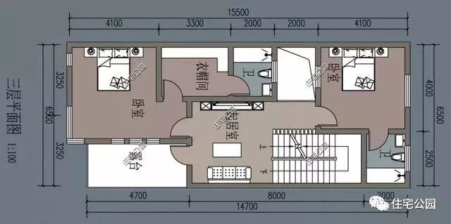 5米x12米宅基地设计图,5乘12米自建房图纸 农村宅基地太小咋办4到7米宽也能建豪宅这7套布局通透就很好