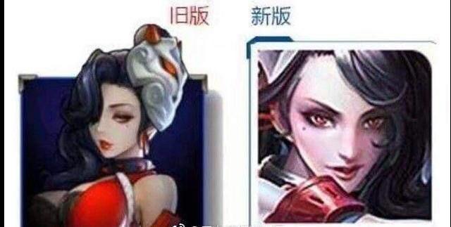 者荣耀新旧版本英雄对比! 鲁班有龅牙, 妲己既