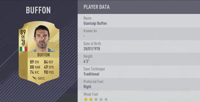 伊瓜因成意甲首席大腿,FIFA18球员能力总评