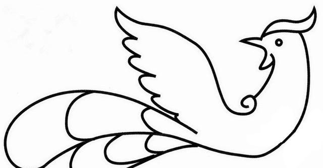 凤凰简笔画步骤!教大家如何快速画凤凰~