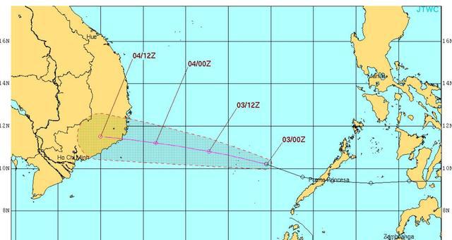 2018年第1号台风布拉万在南海南部生成