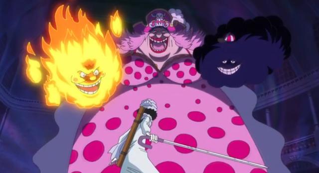 《海贼王》四皇大妈的恶魔果实,有好几个大将的能力!