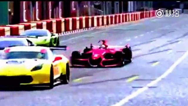 到跑直线时才知道F1方程式有多恐怖！连超级跑车都看不见车尾