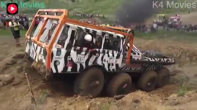 这么牛逼的卡车还是第一次见，爬坡动力杠杠的