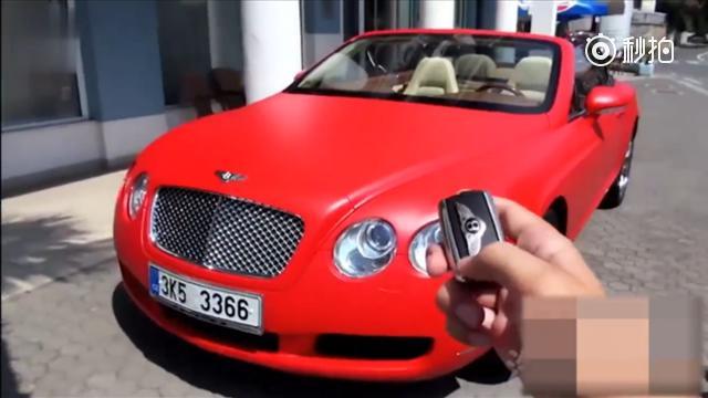 500万的宾利跑车， 如果不是有视频你连引擎盖都打不开！