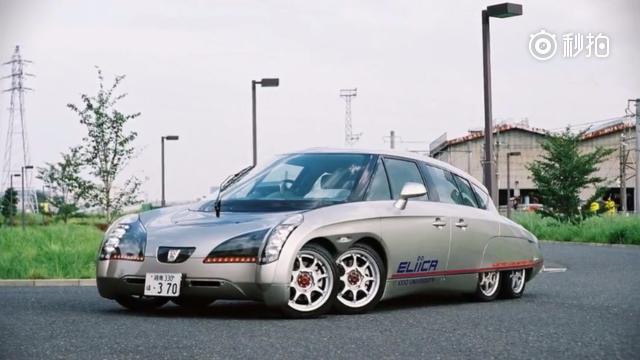 日本发明世界上最快的电动车，有八个轮子，百公里加速4.2秒