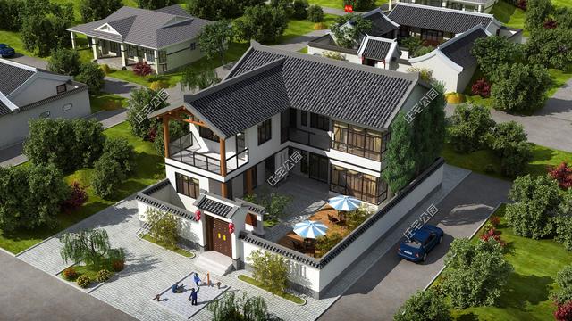 10套中式农村合院户型,农村建房就该这样,含全图