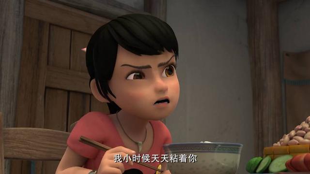 熊出没光头强跟赵琳是一对欢喜冤家,为了一碗