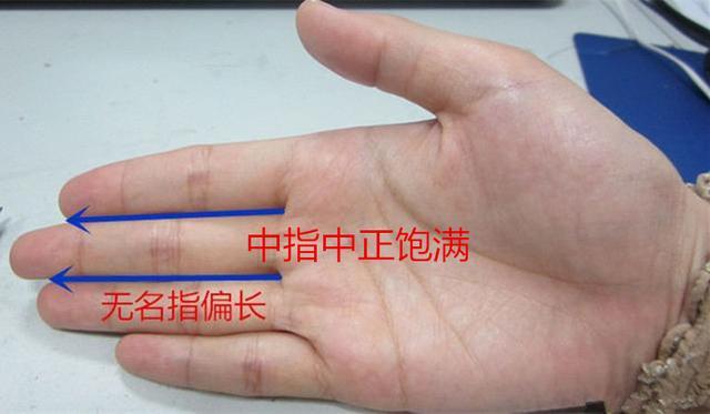 手相学手掌上的中指形状, 到底代表怎样的运势