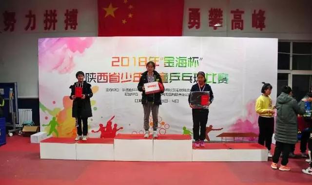 2018年陕西省少儿乒乓球甲组冠军是我们延安