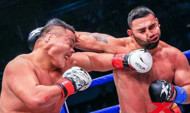 昆仑决100KG+巨兽之战中国4战3败,日本选手