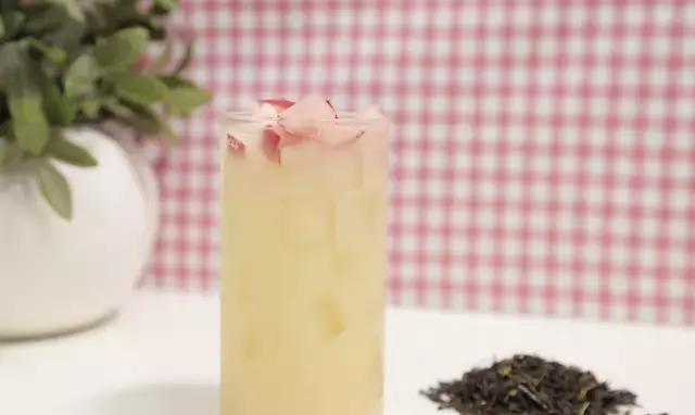 樱桃茶饮《蜜桃绿茶益菌多》制作配方|水蜜桃|蜜桃益