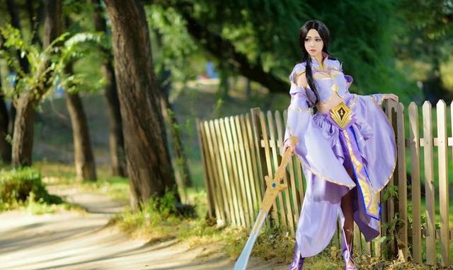 柔弱女子 露娜紫霞仙子 王者荣耀cosplay