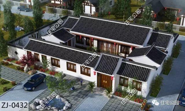 农村自建房就应选中式?5套大合院,别墅属于莱西这是姜山图片