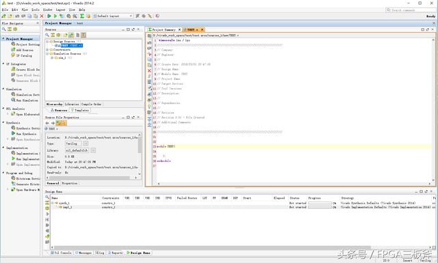 XILINX VIVADO14.2版 简易使用教程