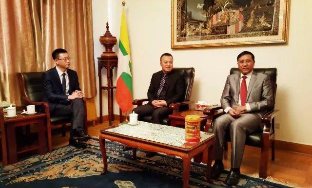 国际视野 人民国肽集团参访缅甸驻华大使馆