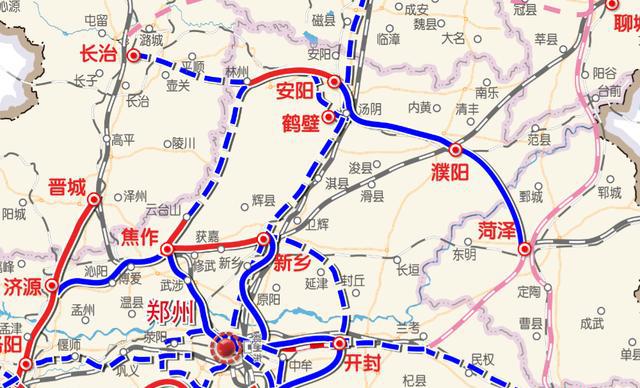 河南安阳的几个火车站，高铁站即将引出4条高铁线路