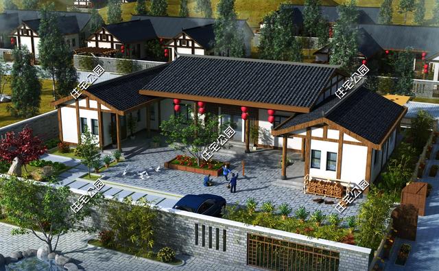 10套带堂屋农村别墅, 第2套最豪第1套建最多, 第4中式