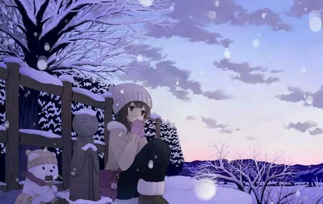 冬天即将来临,提前送上动漫世界美丽的雪景壁纸头像