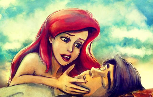 一位红发美人鱼为迪士尼公主身份开启了一个新