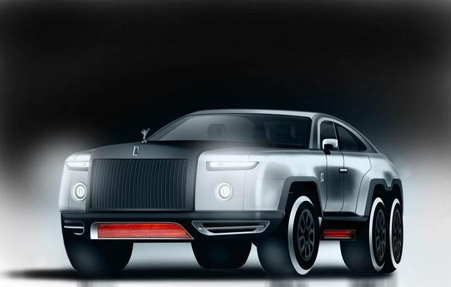 劳斯莱斯幽灵SUV效果图，一个6×6的怪物，是疯狂的化身