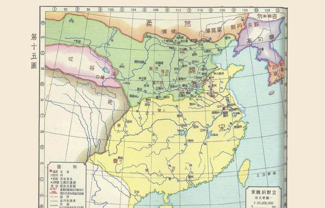 1955年版中国历史地图，此版唐朝疆域是我见过最大的，直达里海