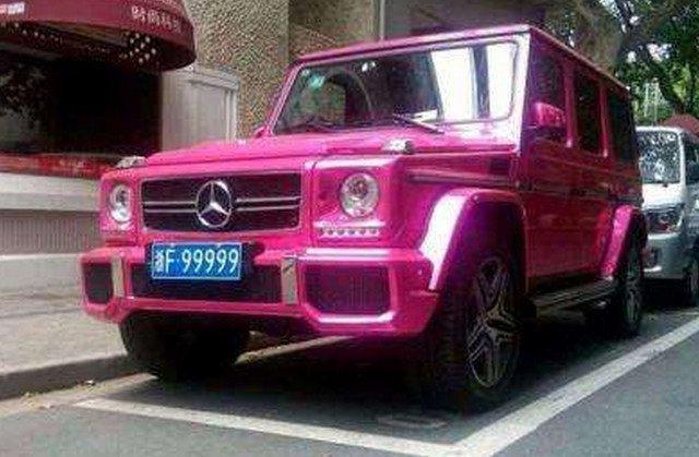 浙江最厉害奔驰G65,车牌9连号,车主肯定是个大