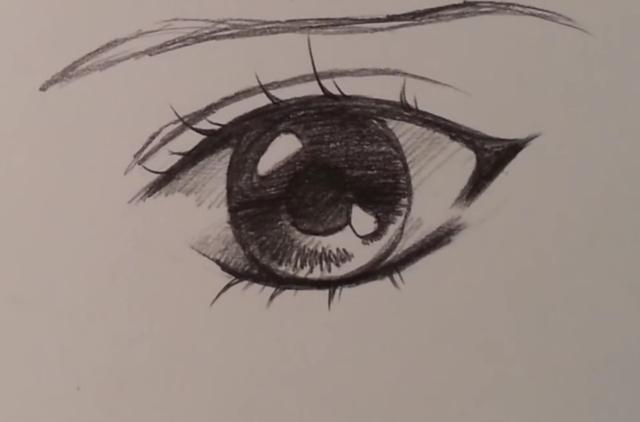 手把手教你画动漫人物眼睛(二)